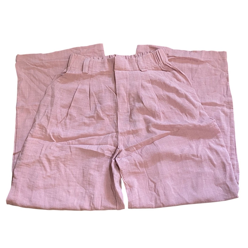 NWT Halara High Waisted Side Pocket Wide‎ Leg Palazzo Pants XS Petite Rosette - Picture 7 of 12